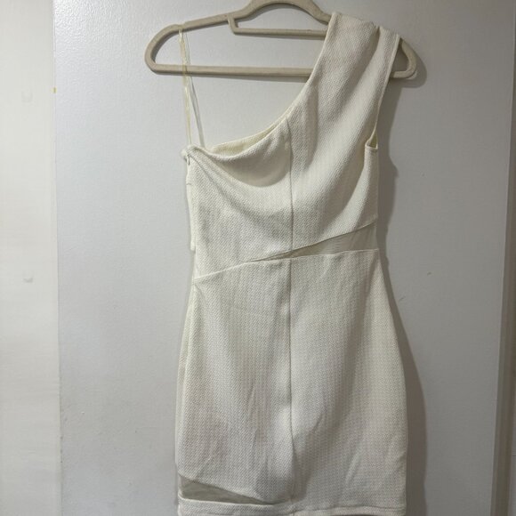 🤍 Zio New York One-Shoulder White Mini Dress – Size M - Picture 6 of 7